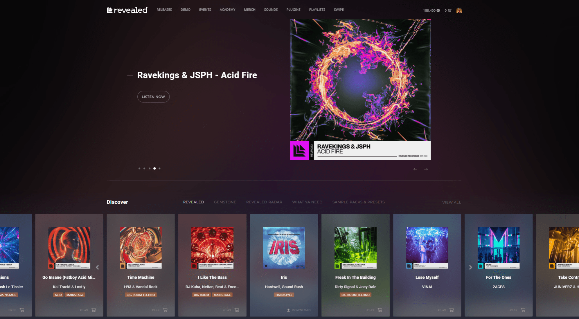 Website waar ik trots op ben, Revealed Recordings