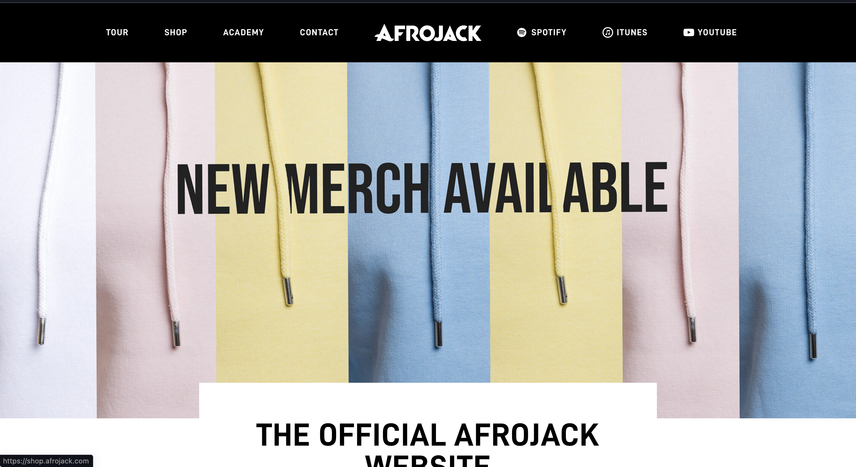Website waar ik trots op ben, Afrojack